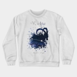 ARIES Zodiac Sign Crewneck Sweatshirt